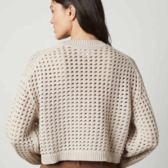Velvet by Graham & Spencer Sammie Sweater in Dune size M - Picture 2 of 9